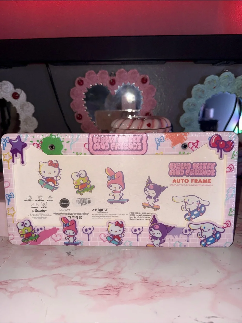 Hello Kitty & Friends Auto/Car License Plate Frame